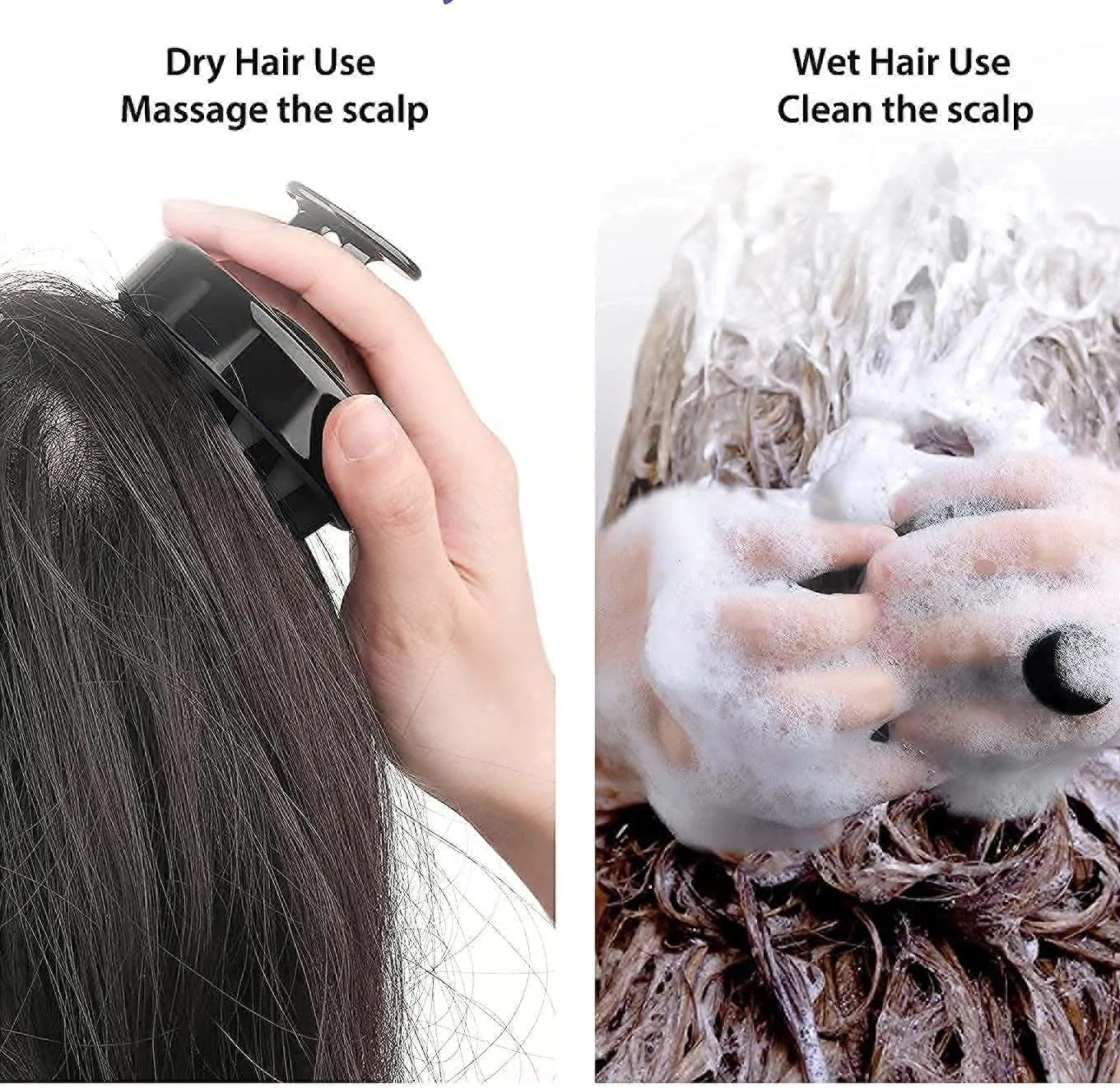 Silicon Scalp Massage Brush-Bath Comb Care Tool