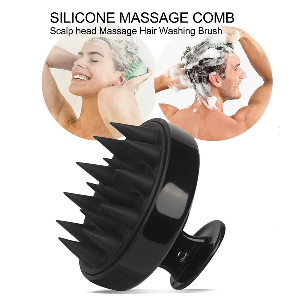 Silicon Scalp Massage Brush-Bath Comb Care Tool