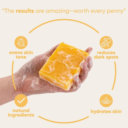 Lemon Turmeric & Kojic Acid Brightening Soap